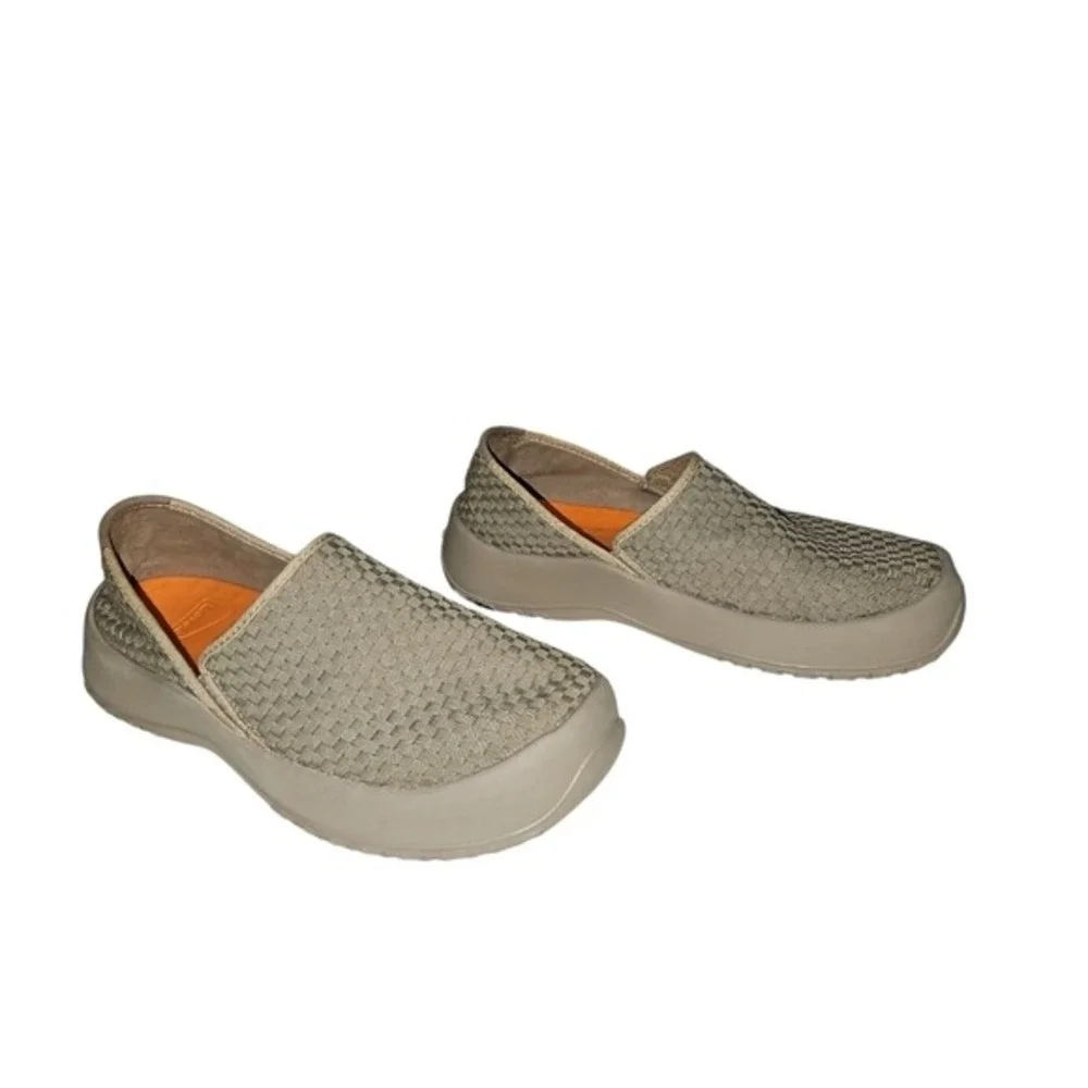 Levelast Men's Tan Woven Slip On Loafers Size 10